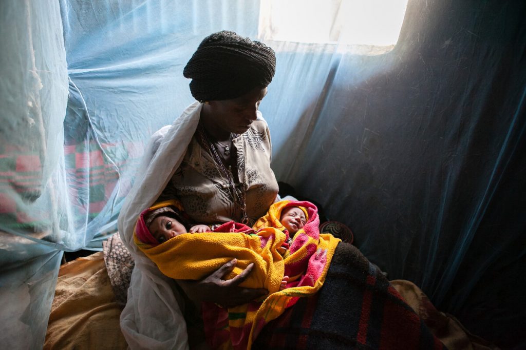 Home visit newborn twins in rural Ethiopia Paolo Patruno IDEAS 2015